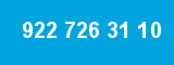 922 726 31 10